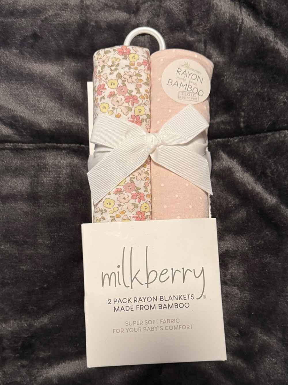 Milkberry Rayon Bamboo 2-Pack Swaddle Blankets